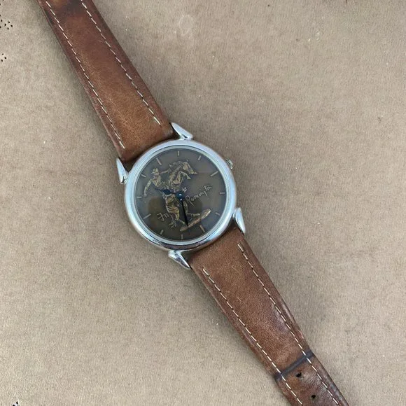 Vintage Bronco Buster by Frederic Remington Original Masterpiece Watch